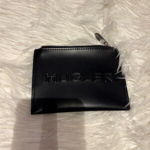 Mugler Black Leather Pouch